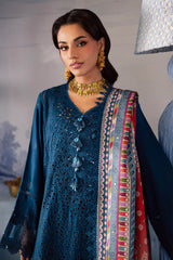3-PC Unstitched Embroidered Chikankari By Nureh | NE-206