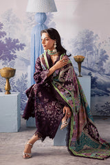 3-PC Unstitched Embroidered Chikankari By Nureh | NE-208