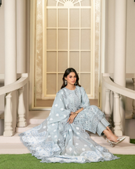 3-PC Unstitched Embroidered Lawn Khwaish By Tawakkal Fabrics | D-2624