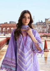 3-PC Unstitched Digital Printed Lawn Aangan By Kahf | NAJAM