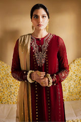 3-PC Unstitched Embroidered Chiffon Mukeshkari By Nureh | MK - 16