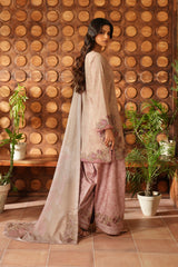 3-PC Unsititched  Embroidered Viscose Linen By Iznik | IPF-09