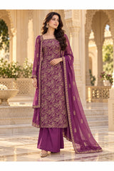 Karandi collection Embroidered chiffon dupatta By Lahore Cloth