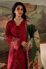 3-PC Unstitched Linen Signature Prints By Nureh | SP-175