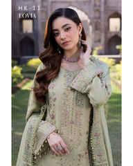 3-PC Unstitched Luxury Karandi Collection Kimora By Raeesa Premium | Lovia