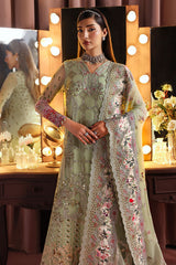 3-PC Unstitched Embroidered & Hand Embellished Jhoomro By Nureh | NL-86 Insia