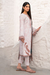 USE- 9117 | 3Pc Unstitched Suit Embroidered Lawn Summer Basic By Jazmin