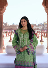 3-PC Unstitched Digital Printed Lawn Aangan By Kahf | RUMI