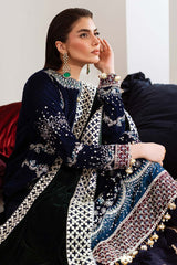 3-PC Unstitched Embroidered Maya Velvet By Nureh | NW-109