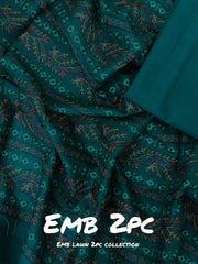 2-PC Unstitched Embroidered Lawn | Vol 3