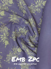 2-PC Unstitched Embroidered Lawn | Vol 2