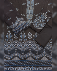 3-PC Unstitched Lawn Embroidered Suit | EL-4