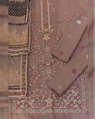 3-PC Unstitched Briza Lawn Aari work | 03