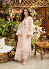 Unstitched 3-PC Embroidered Luxury Lawn By Elaf | ELM-2A MAHGUL