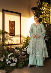 3-PC Unstitched Luxury Embroidered Lawn By Kahf | KLR-10 Elva