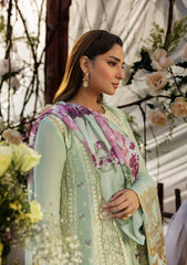3-PC Unstitched Luxury Embroidered Lawn By Kahf | KLR-05 Nora