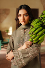 3-PC Unstitched Printed Viscose Linen By Iznik | IPF-03