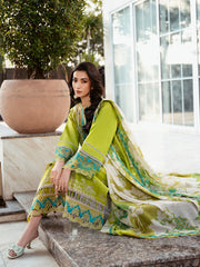 312-B | 3PC Unstitched Lawn Suit Summer Edit Kayra By Binilyas