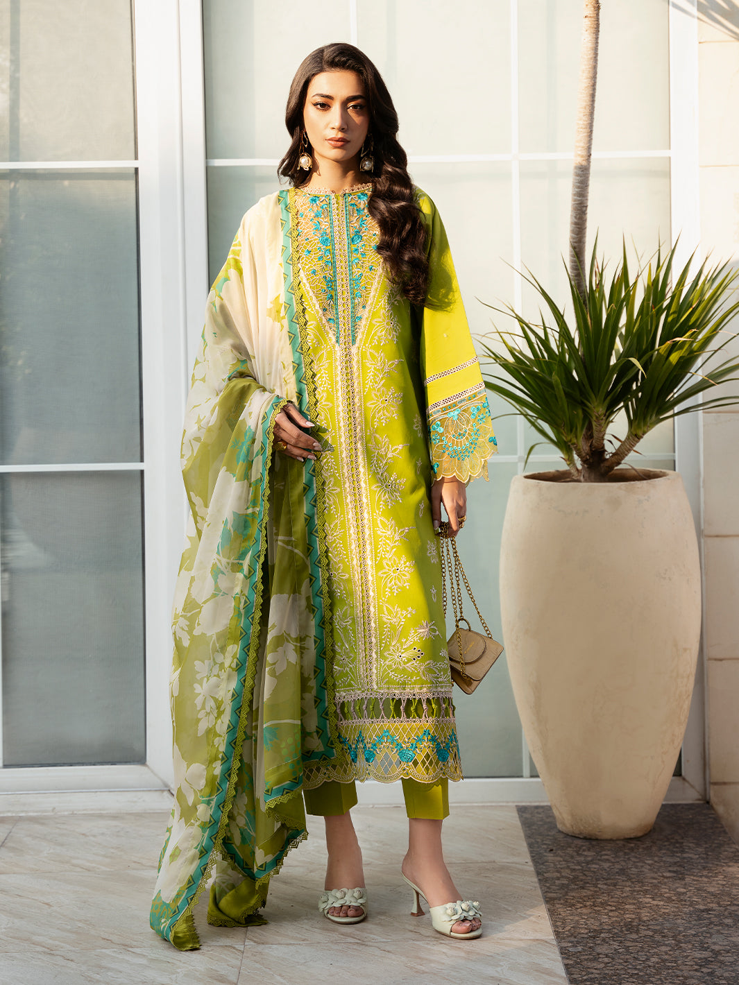 312-B | 3PC Unstitched Lawn Suit Summer Edit Kayra By Binilyas