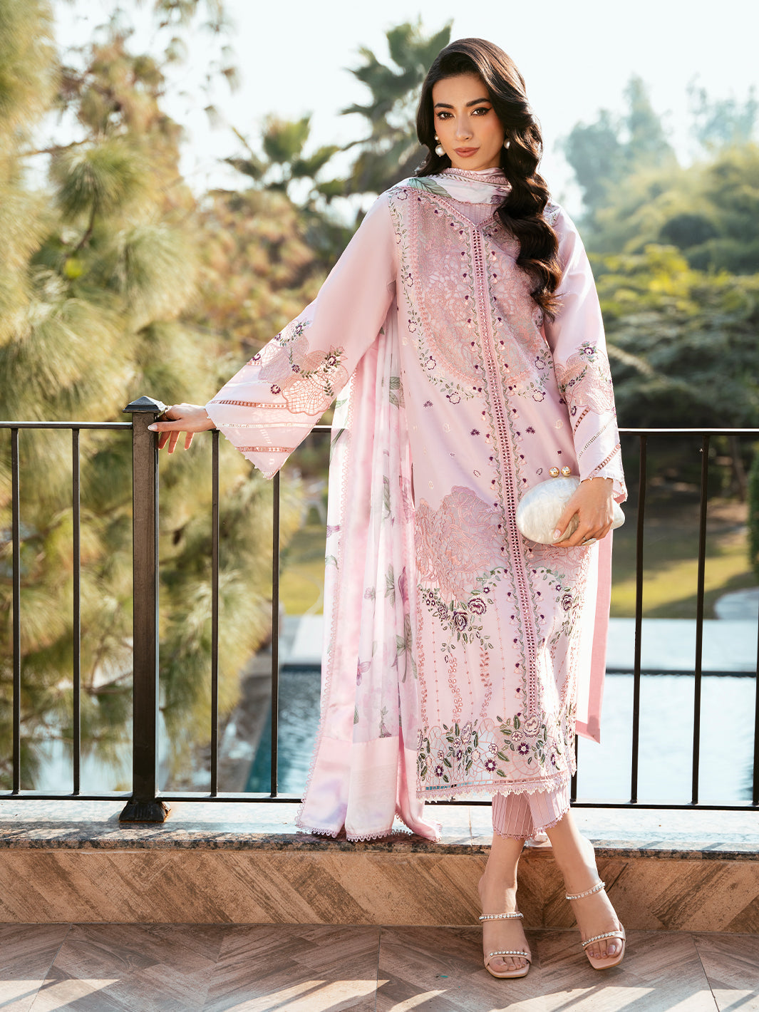 313-B | 3PC Unstitched Lawn Suit Summer Edit Kayra By Binilyas