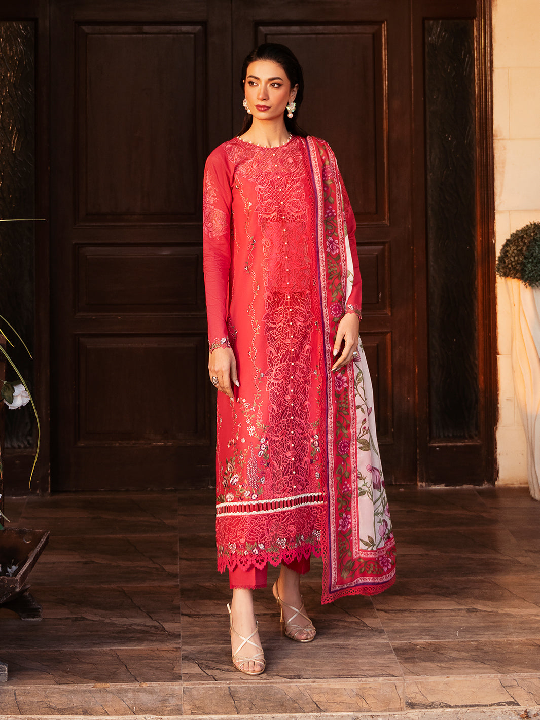 314-A | 3PC Unstitched Lawn Suit Summer Edit Kayra By Binilyas