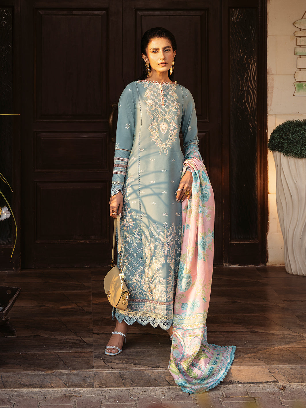 316-B | 3PC Unstitched Lawn Suit Summer Edit Kayra By Binilyas