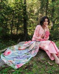 3-PC Unstitched Embroidered Lawn Silent Pine Tale By Afsanah | AL-110