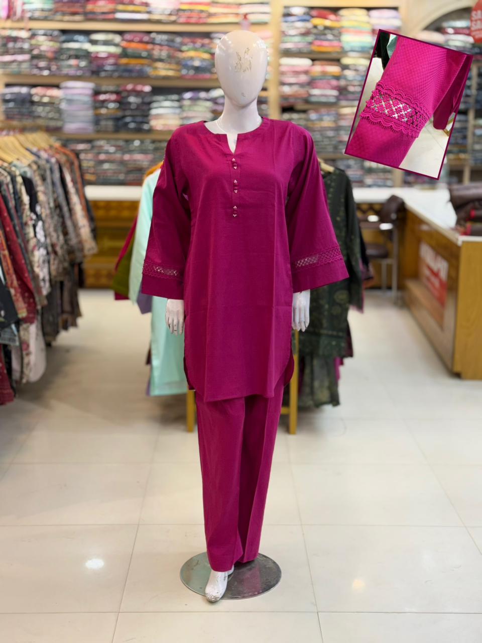 2-PC Stitched Lawn Suit | ST-11