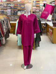 2-PC Stitched Lawn Suit | ST-11
