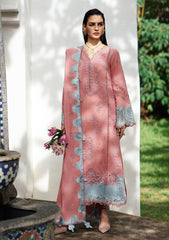 3-PC Unstitched Linen Embroidered Qline By Qalamkar | FAYE