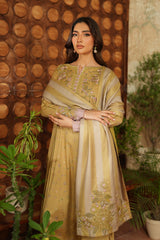 3-PC Unsititched  Embroidered Viscose Linen By Iznik | IPF-04
