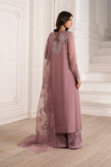 3-PC Unstitched Embroidered Organza Exclusive Formals By Iznik | UE-418