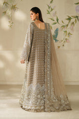 3-PC Unstiched Embroidered Net By Baroque | CH14-08