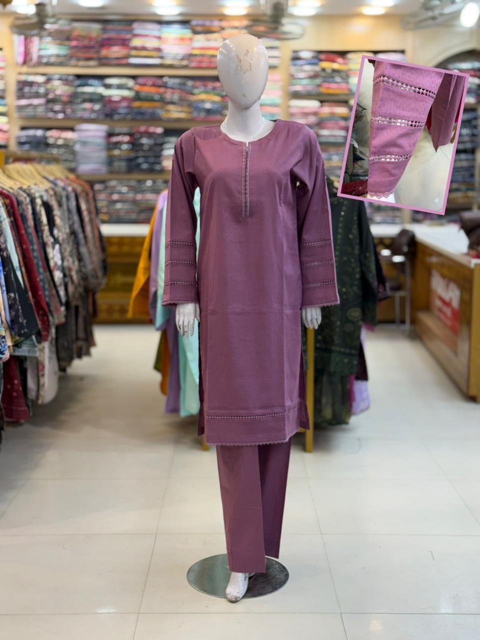 2-PC Stitched Lawn Suit | ST-13