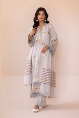 MS-629 | 3PC Unstitched Embroidered Banarsi Lawn Missouri By Johra