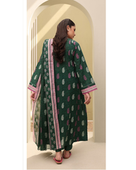 3-PC unstitched Printed Lawn By Zellbury | 0251