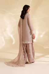 3-PC Unstitched Embroidered Net Chinon Chiffon By Iznik | CC-79