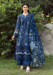 3-PC Unstitched DIgital Printed Chikankari Lawn By Elaf Premium | ERC-3B