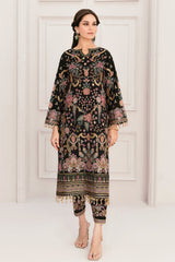 3-PC Unstitched Embroidered Chiffon By Baroque | CH11-04