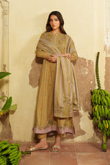 3-PC Unsititched  Embroidered Viscose Linen By Iznik | IPF-04