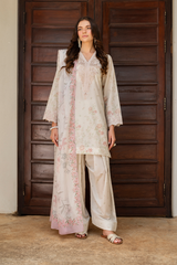 3-PC Unstitched Embroidered Exclusive Lawn By Iznik | UE-491