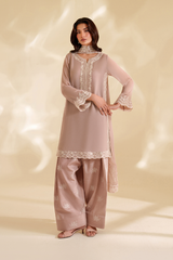 3-PC Unstitched Embroidered Net Chinon Chiffon By Iznik | CC-79