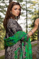 ANW4-09 | 3Pc Unstitched Suit Winter Embroidered Printed Staple Aniq By Charizma