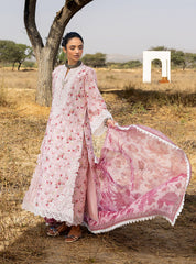 3-PC Unstitched Chikankari Jacquard By Zainab Chottani | Zimal