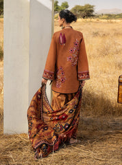 3-PC Unstitched Chikankari Jacquard By Zainab Chottani | Orlina