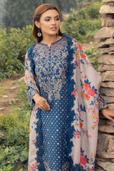 CCW4-06 | 3Pc Unstitched Suit Embroidered Shawl Combination V1 Fall Winter By Charizma