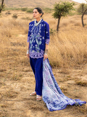 3-PC Unstitched Chikankari Jacquard By Zainab Chottani | Viola