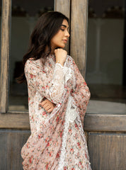 Unstitched 3Pc Chikankari 25 By Zainab Chottani | Lamia - 9A