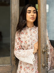 Unstitched 3Pc Chikankari 25 By Zainab Chottani | Lamia - 9A