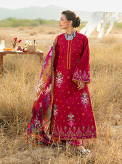 3-PC Unstitched Embroidered Jacquard Lawn By Zainab Chottani | Zamira 07